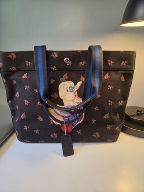 Authentic Coach Tote canvas Rare